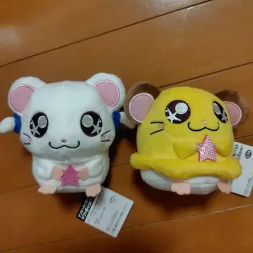 두근두근 햄토리 별 모으기 봉제 인형 리본짱 치비마루짱 2개 세트
