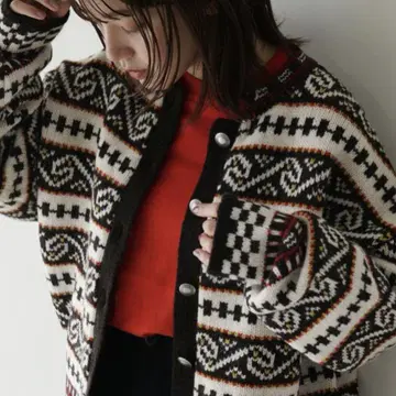 SHINZONE 24AW 페어 아일 니트 가디건