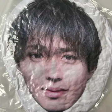 얼굴 프린트 쿠션 타원형 킹프리 나가세 렌 새상품