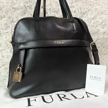 미사용급/현행 훌라 숄더백 파이퍼 아치 로고 2way 블랙