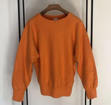 90s 챔피온 리버스 위브 오렌지 USA제 완전 무지