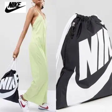 미사용 새상품 NIKE 나이키 냅색 냅 자크 헬스장 가방 블랙 화이트