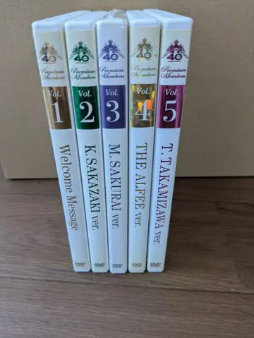 THE ALFEE 40th 프리미엄 멤버 DVD+가을 투어 은테이프