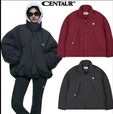 CENTAUER 다운 자켓 블랙 그레이