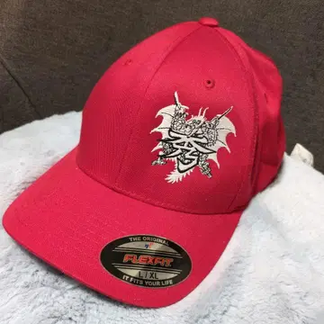 FLEXFIT 빨간색 드래곤 야마기시 히데타다 캡 L/XL 사인 포함