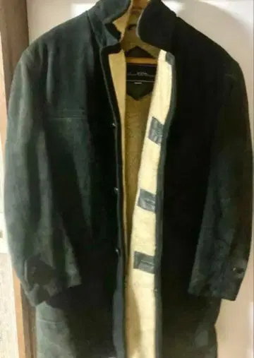 스웨이드 롱 코트 리얼 빈티지