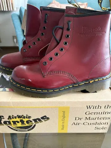 새상품! Dr. Martens 가죽 부츠! 영국제! 남성용 25.5cm!