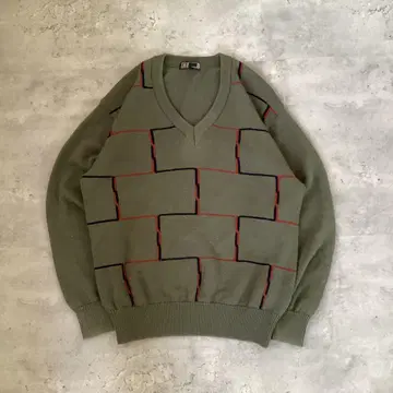 DAKS 닥스 니트 스웨터 카키