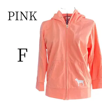 새상품급 PINK 핑크 오렌지 긴팔 후드티 FREE SIZE