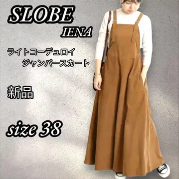 새상품! SLOBE IENA 슬로브 이에나 라이트 코듀로이 원피스 카멜