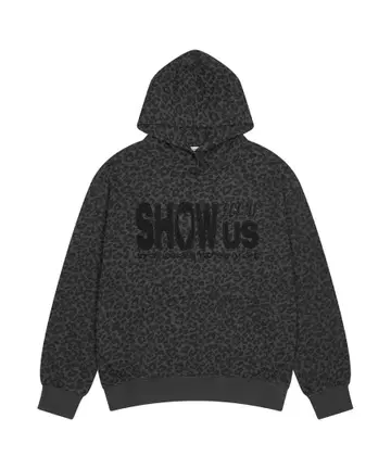 LUV IS TRUE 레오파드 무늬 후드티