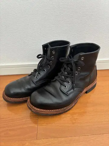 호킨스 HL40111 천연 가죽 레이스업 부츠 블랙 27cm