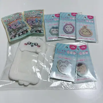 치이카와 (먼작귀) 모몽가 봉제 인형 카드 홀더 아크릴 씰 세트