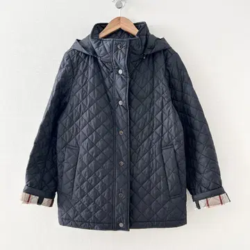 MACKINTOSH 퀼팅 자켓 네이비 체크 무늬 38