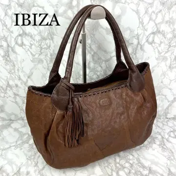 IBIZA 이비자 브라운 가죽 핸드백 토트백