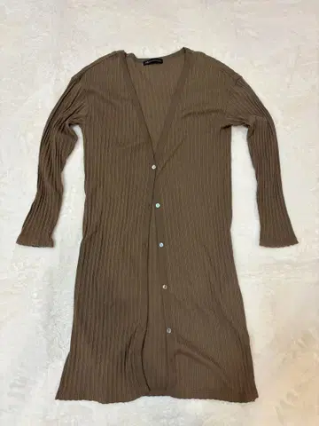 새상품급 23구 롱 가디건 아이렛 골지 릴랙스 가디건 M
