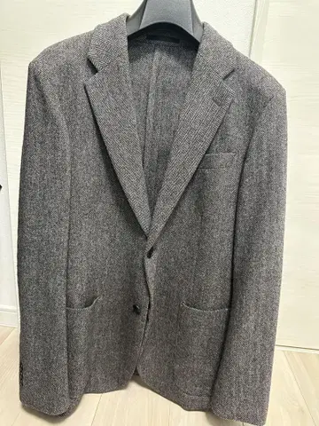 UNIQLO 울 그레이 트위드 자켓 M 사이즈