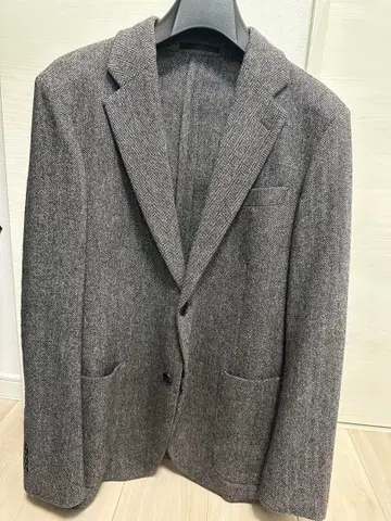 UNIQLO 울 그레이 트위드 자켓 M 사이즈