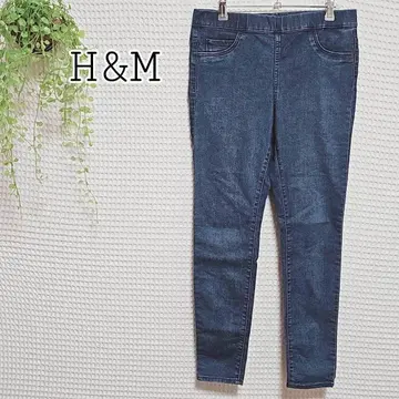 H&M 다크 블루 스키니 데님 M 사이즈