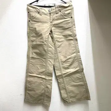 255 유니클로 보이프렌드 베이지 치노 팬츠 허리 64cm