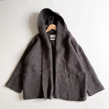 새상품급 로렌 마누지안 더블 페이스 코트 브라운 알파카 브라운