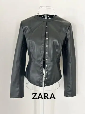 ZARA 인조 가죽 자켓 XS 블랙 새상품급