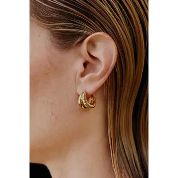 소피 부하이 small double hoop earrings