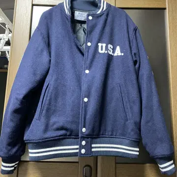 Champion 바시티 자켓 네이비 M