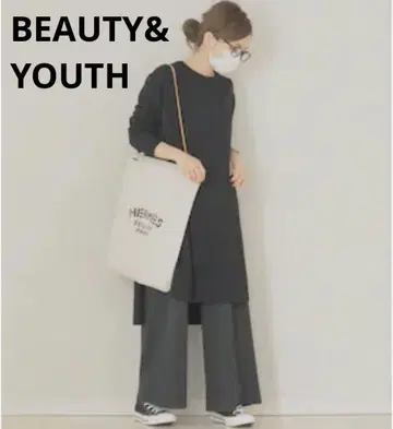 슬릿 니트 원피스 블랙 BEAUTY&YOUTH UNITED ARROWS
