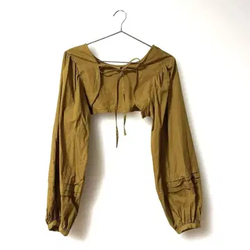 Ray BEAMS 카키 크롭 셔츠