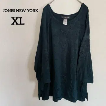 JONES NEW YORK [ XL ] 짙은 녹색 긴팔 니트