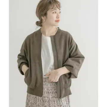 ITEMS URBAN RESEARCH 페이크 스웨이드 블루종