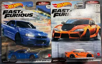 핫휠 와일드 스피드 스카이라인 GTR (BNR34) & GR 수프라