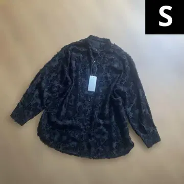 sakishimatokyo 자카드 플라워 시어 블라우스