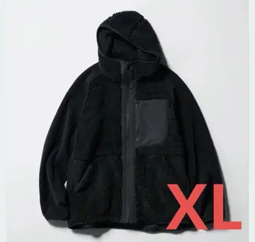 미사용 새상품 유니클로 화이트 마운티니어링 플리스 풀 집업 후드티