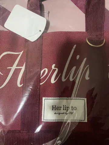 Herlipto 루미네 새상품 한정판 토트백 bordeaux