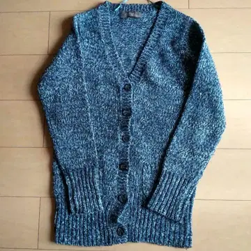ZARA 블루 계열 믹스 컬러 니트 가디건