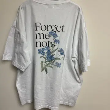 Forget me not 꽃무늬 오버 사이즈 티셔츠 XXL