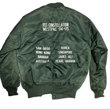 빈티지 수베니어 자켓 자수 스카잔 MA-1 투어 자켓