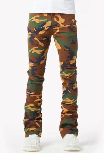 GUAPI 카모 베이직스 스택드 데님