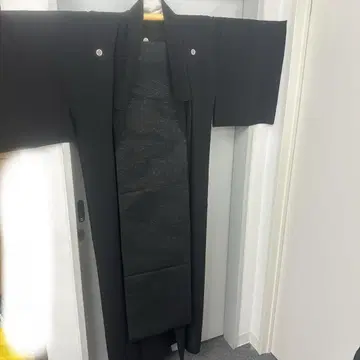 기모노 유카타 블랙 블랙 명주 띠 2