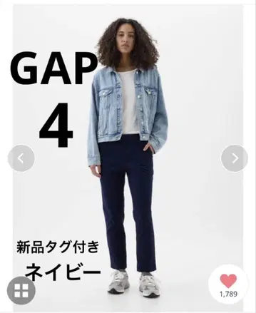 GAP 택 포함 새상품 네이비 치노 팬츠 4 M