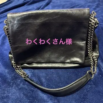 Zara 블랙 가죽 숄더백