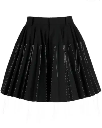 sacai 플리츠 큐롯 플리츠 스커트