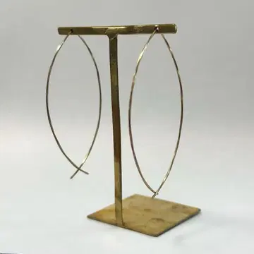 에스테르 K10 후프 귀걸이 세로 직경 6~6.5cm