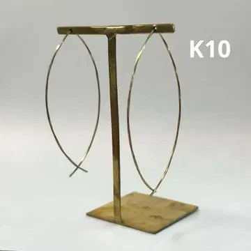 에스테르 K10 후프 귀걸이 세로 직경 6~6.5cm