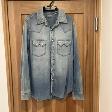 할리우드 런치마켓 BLUEBLUE 데님 셔츠 L 사이즈