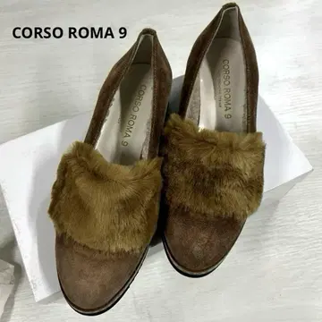 CORSO ROMA 9 웨지 무스탕 포함 모카 신발 36/23.0 새상품