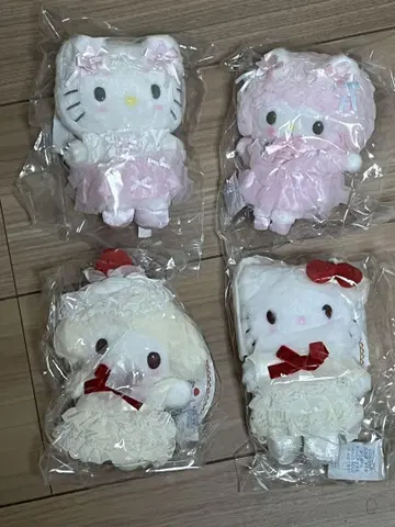 산리오 마스코트 홀더 4점 묶음 판매
