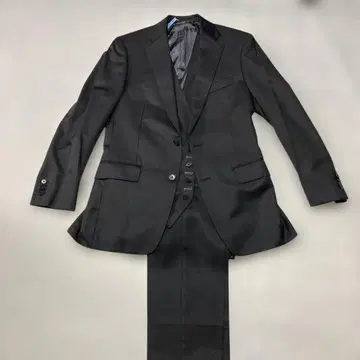 남성용 쓰리피스 블랙